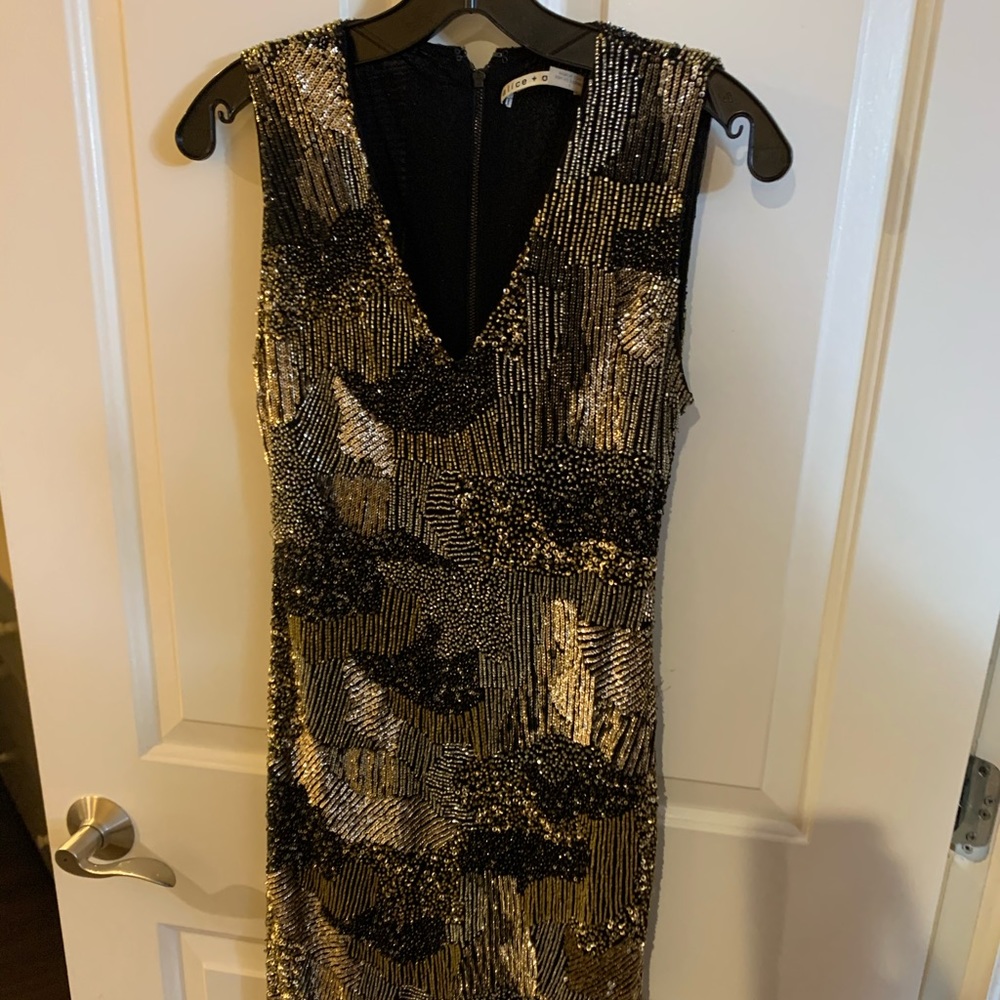 Sequin Alice and Olivia Dress